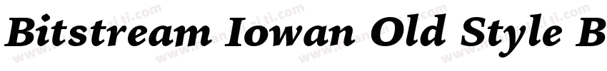 Bitstream Iowan Old Style Black字体转换